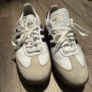 Adidas Samba White and Black Golf Shoes - Never Worn